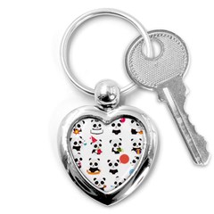 Giant Panda Bear Cuteness Key Chains (heart)  by Sudhe