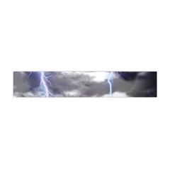 Thunder And Lightning Weather Clouds Painted Cartoon Flano Scarf (mini) by Sudhe