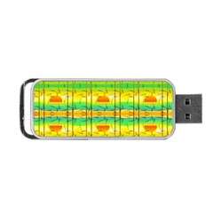 Birds Beach Sun Abstract Pattern Portable Usb Flash (one Side) by Pakrebo
