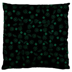 St Patricks Day Pattern Large Flano Cushion Case (one Side) by Valentinaart