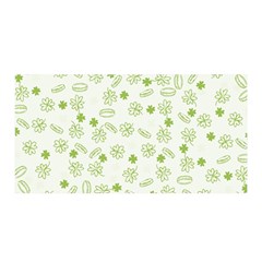 St Patricks Day Pattern Satin Wrap by Valentinaart