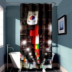 Flags Of Dublin Scioto Shower Curtain 36  X 72  (stall)  by Riverwoman