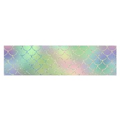 Pastel Mermaid Sparkles Satin Scarf (oblong) by retrotoomoderndesigns