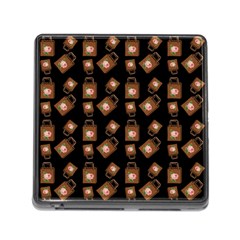 Shopping Bag Pattern Black Memory Card Reader (square 5 Slot) by snowwhitegirl