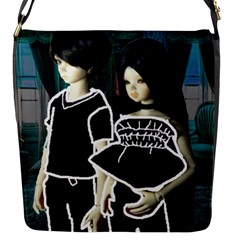 Dolls In Living Room Flap Closure Messenger Bag (s) by snowwhitegirl