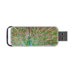 Peacock Color Bird Colorful Portable Usb Flash (one Side) by Pakrebo
