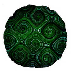 Electric Field Art Xliv Large 18  Premium Round Cushions by okhismakingart