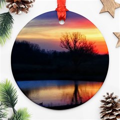 Pastel Sunrise Ornament (round) by okhismakingart