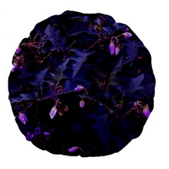 Purple Nettles Large 18  Premium Round Cushions by okhismakingart