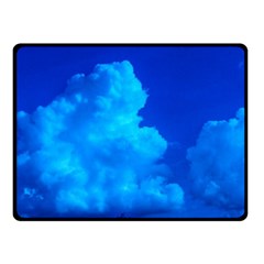 Deep Blue Clouds Double Sided Fleece Blanket (small)  by okhismakingart