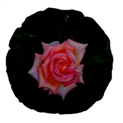 Pink Angular Rose Large 18  Premium Round Cushions by okhismakingart