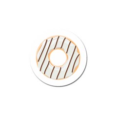 Donut Pattern Alone Cream Frame Donut Pattern Alone Cream Brown Background Only Golf Ball Marker by genx
