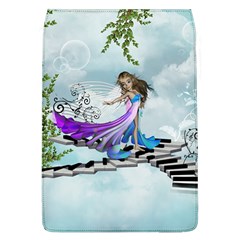 Cute Fairy Dancing On A Piano Removable Flap Cover (l) by FantasyWorld7