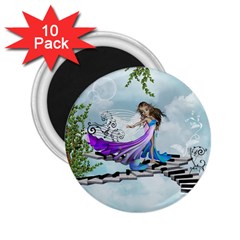 Cute Fairy Dancing On A Piano 2 25  Magnets (10 Pack)  by FantasyWorld7