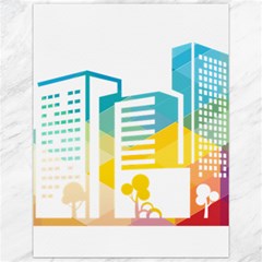 Silhouette Cityscape Building Icon Color City Canvas 12  X 16  by Sudhe