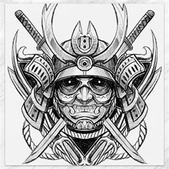 Drawing Samurai Tattoo Sketch Japanese Samurai Canvas 12  X 12  by Sudhe