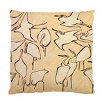 Katsushika Hokusai, Egrets from quick lessons in simplified drawing Standard Cushion Case (Two Sides) Front