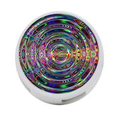 Wave Line Colorful Brush Particles 4-port Usb Hub (one Side) by HermanTelo