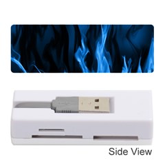 Smoke Flame Abstract Blue Memory Card Reader (stick) by HermanTelo