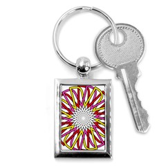 Sun Abstract Mandala Key Chains (rectangle)  by HermanTelo