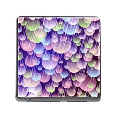 Abstract Background Circle Bubbles Space Memory Card Reader (square 5 Slot) by HermanTelo