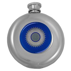 Vienna Central Cemetery Round Hip Flask (5 Oz) by Nexatart