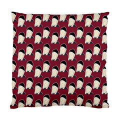 Beanie Boy Pattern Red Standard Cushion Case (two Sides) by snowwhitegirl