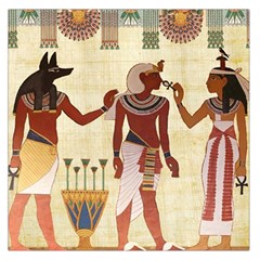 Egyptian Design Man Woman Priest Large Satin Scarf (square) by Sapixe