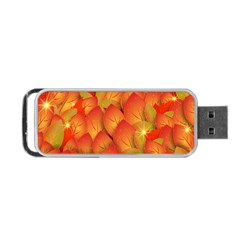 Pattern Texture Leaf Portable Usb Flash (two Sides) by HermanTelo