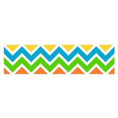 Chevron Pattern Design Texture Satin Scarf (oblong) by Sapixe