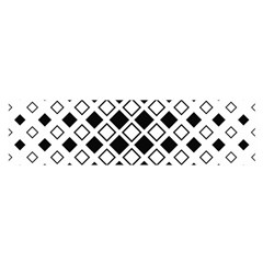 Square Diagonal Pattern Monochrome Satin Scarf (oblong) by Sapixe