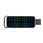 Texture Lines Background Portable USB Flash (Two Sides) Back