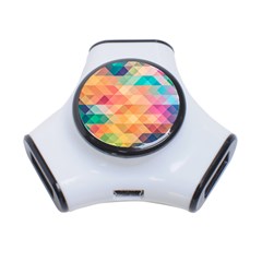 Texture Triangle 3-port Usb Hub by HermanTelo