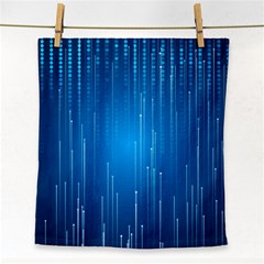 Abstract Rain Space Face Towel by Bajindul