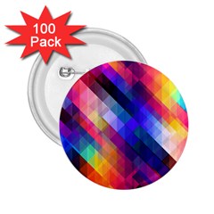 Abstract Background Colorful Pattern 2 25  Buttons (100 Pack)  by Bajindul