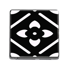 Pattern Flower Black Memory Card Reader (square 5 Slot) by Bajindul