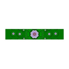 Stars Of Bleeding Hearts In Green Flano Scarf (mini) by pepitasart