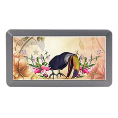 Funny Coutan With Flowers Memory Card Reader (mini) by FantasyWorld7