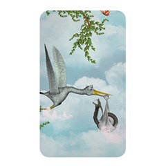 Funny Stork With Creepy Snake Baby Memory Card Reader (rectangular) by FantasyWorld7