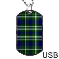 Tweedside District Tartan Dog Tag Usb Flash (one Side) by impacteesstreetwearfour