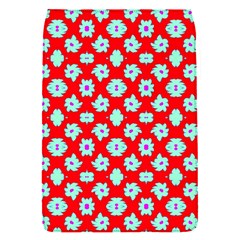 Modern Turquoise Flowers  On Red Removable Flap Cover (s) by BrightVibesDesign