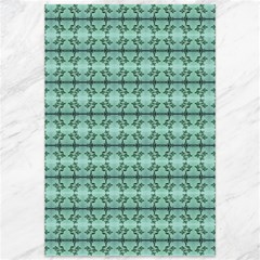 Cute Flowers Vines Pattern Pastel Green Canvas 12  X 18  by BrightVibesDesign