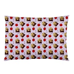 Doll And Cherries Pattern Pillow Case (two Sides) by snowwhitegirl