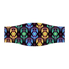 Pattern Background Bright Blue Stretchable Headband by Pakrebo