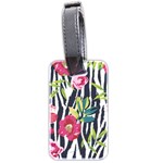 Seamless Flower Patterns Vector 01 Luggage Tag (two sides) Back