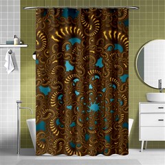 Fractal Abstract Shower Curtain 48  X 72  (small)  by Bajindul