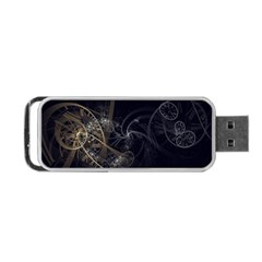 Fractal Abstract Rendering Portable Usb Flash (one Side) by Bajindul