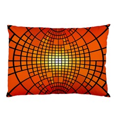 Pattern Background Rings Circle Orange Pillow Case by Pakrebo