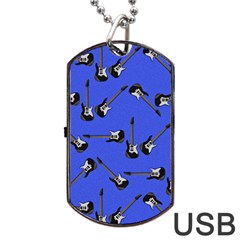 Guitar Instruments Music Rock Dog Tag Usb Flash (one Side) by Bajindul