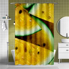Sliced Watermelon Lot Shower Curtain 48  X 72  (small)  by Pakrebo